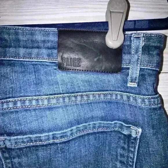 Paige Doheny black label Straight Leg medium Wash Jeans - Picture 3 of 6